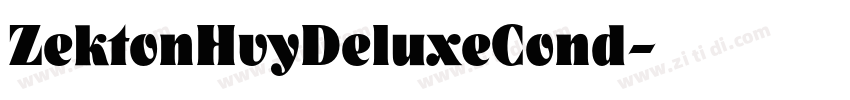 ZektonHvyDeluxeCond字体转换
