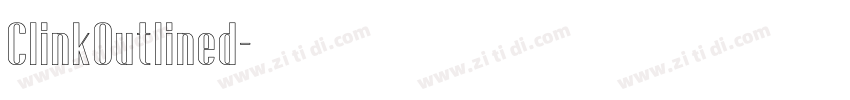 ClinkOutlined字体转换