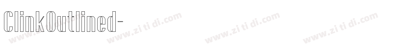 ClinkOutlined字体转换