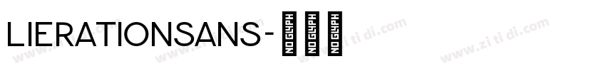 LierationSans字体转换
