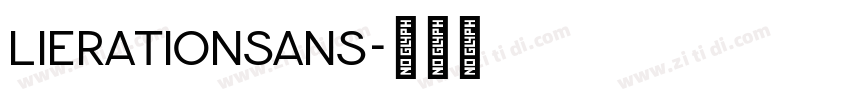 LierationSans字体转换