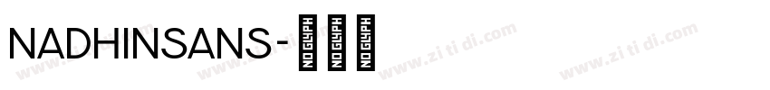 NadhinSans字体转换