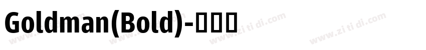 Goldman(Bold)字体转换