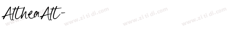 AltheaAlt字体转换 AltheaAlt字体转换