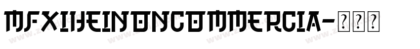 MFXiHeiNoncommercia字体转换