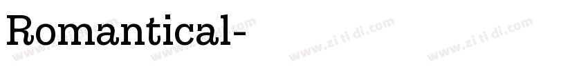 Romantical字体转换 Romantical字体转换