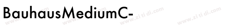 BauhausMediumC字体转换