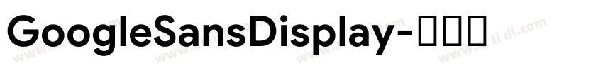 GoogleSansDisplay字体转换