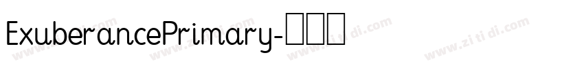 ExuberancePrimary字体转换
