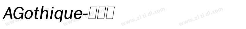 AGothique字体转换
