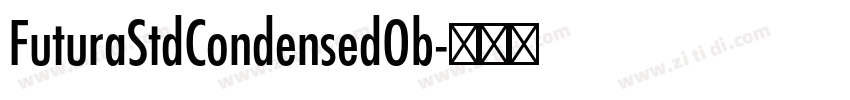 FuturaStdCondensedOb字体转换