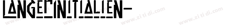 LangerInitialien字体转换