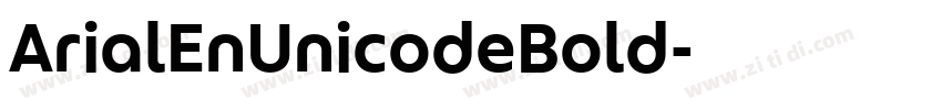 ArialEnUnicodeBold字体转换