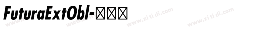 FuturaExtObl字体转换