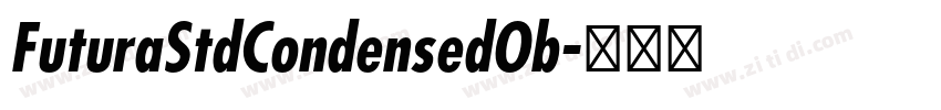 FuturaStdCondensedOb字体转换