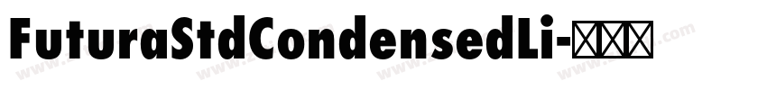 FuturaStdCondensedLi字体转换