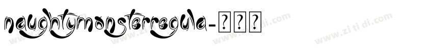NaughtyMonsterRegula字体转换