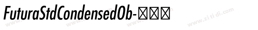 FuturaStdCondensedOb字体转换