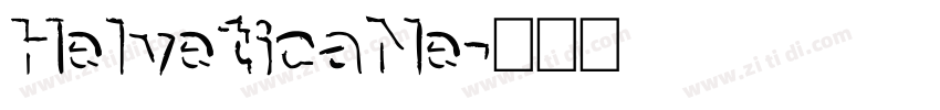 HelveticaNe字体转换