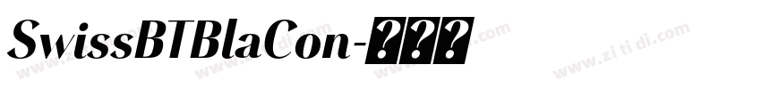 SwissBTBlaCon字体转换 SwissBTBlaCon字体转换