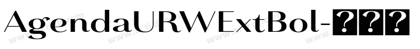 AgendaURWExtBol字体转换