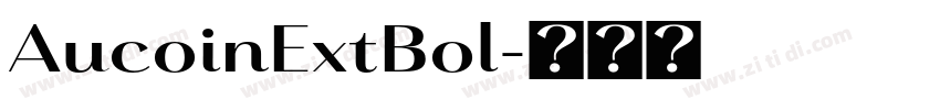 AucoinExtBol字体转换