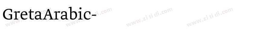 GretaArabic字体转换