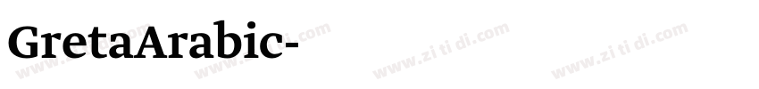 GretaArabic字体转换