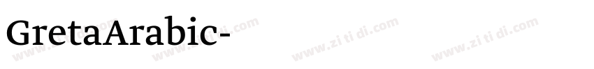 GretaArabic字体转换