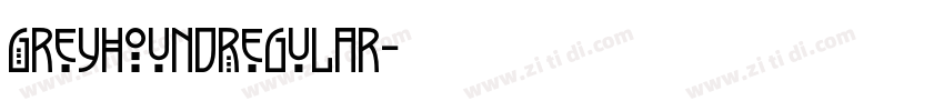 GreyhoundRegular字体转换