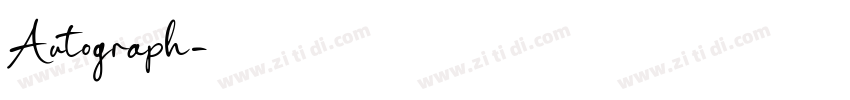 Autograph字体转换 Autograph字体转换
