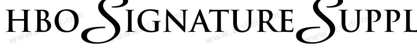 HBOSignatureSuppleme字体转换