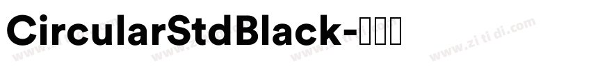 CircularStdBlack字体转换