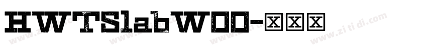 HWTSlabW00字体转换
