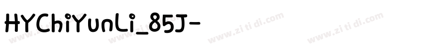 HYChiYunLi_85J字体转换