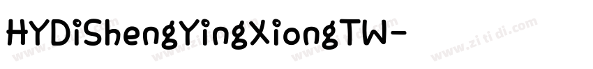 HYDiShengYingXiongTW字体转换