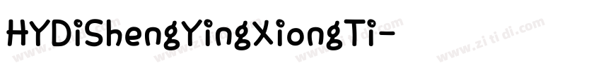 HYDiShengYingXiongTi字体转换