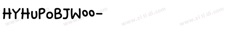 HYHuPoBJW00字体转换