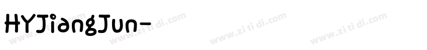HYJiangJun字体转换