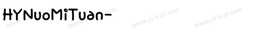 HYNuoMiTuan字体转换