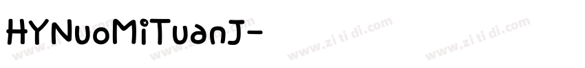 HYNuoMiTuanJ字体转换