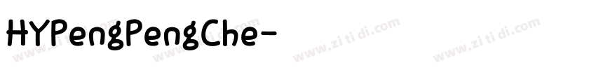 HYPengPengChe字体转换