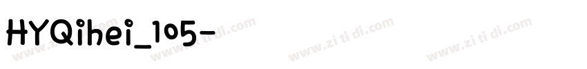 HYQihei_105字体转换