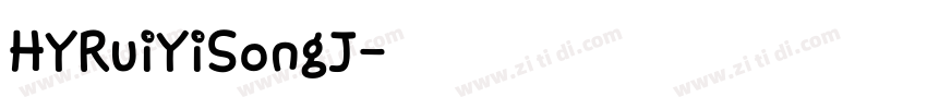 HYRuiYiSongJ字体转换