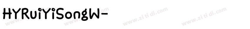HYRuiYiSongW字体转换