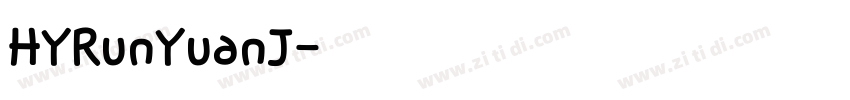 HYRunYuanJ字体转换