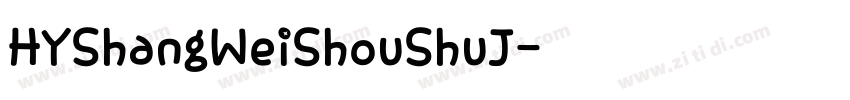 HYShangWeiShouShuJ字体转换