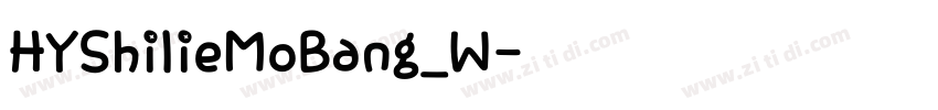 HYShilieMoBang_W字体转换