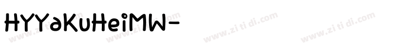HYYaKuHeiMW字体转换