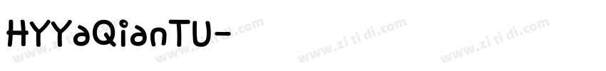 HYYaQianTU字体转换